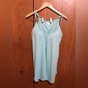 NWOT 32 Degrees Cool XXL Flowy Bra Cami Top Adjustable Straps Blue Turquoise